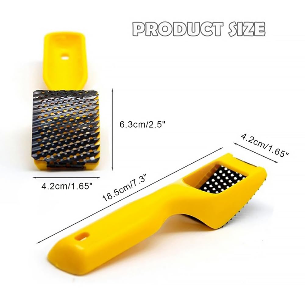 367023-STX Surform Shaver Tool 5 21 115 con cepillo de limpieza - Multifuncional Hand Rasp Plane Polish Shaper - Herramienta de afeitar de mano para esculpir arcilla de cerámica y tal
