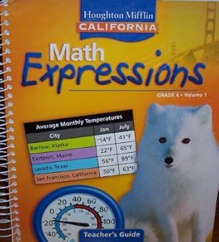 Spiral-bound Math Expressions Teacher's Guide Grade 4 Volume 1 (California) Book
