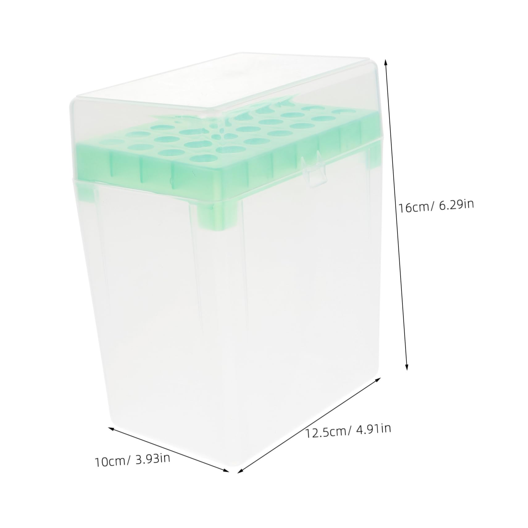 SOLUSTRE 4piezas Caja De Almacenamiento Para Tubos De De Laboratorio Huecos Soporte Para Para Organizar Consumibles De Laboratorio
