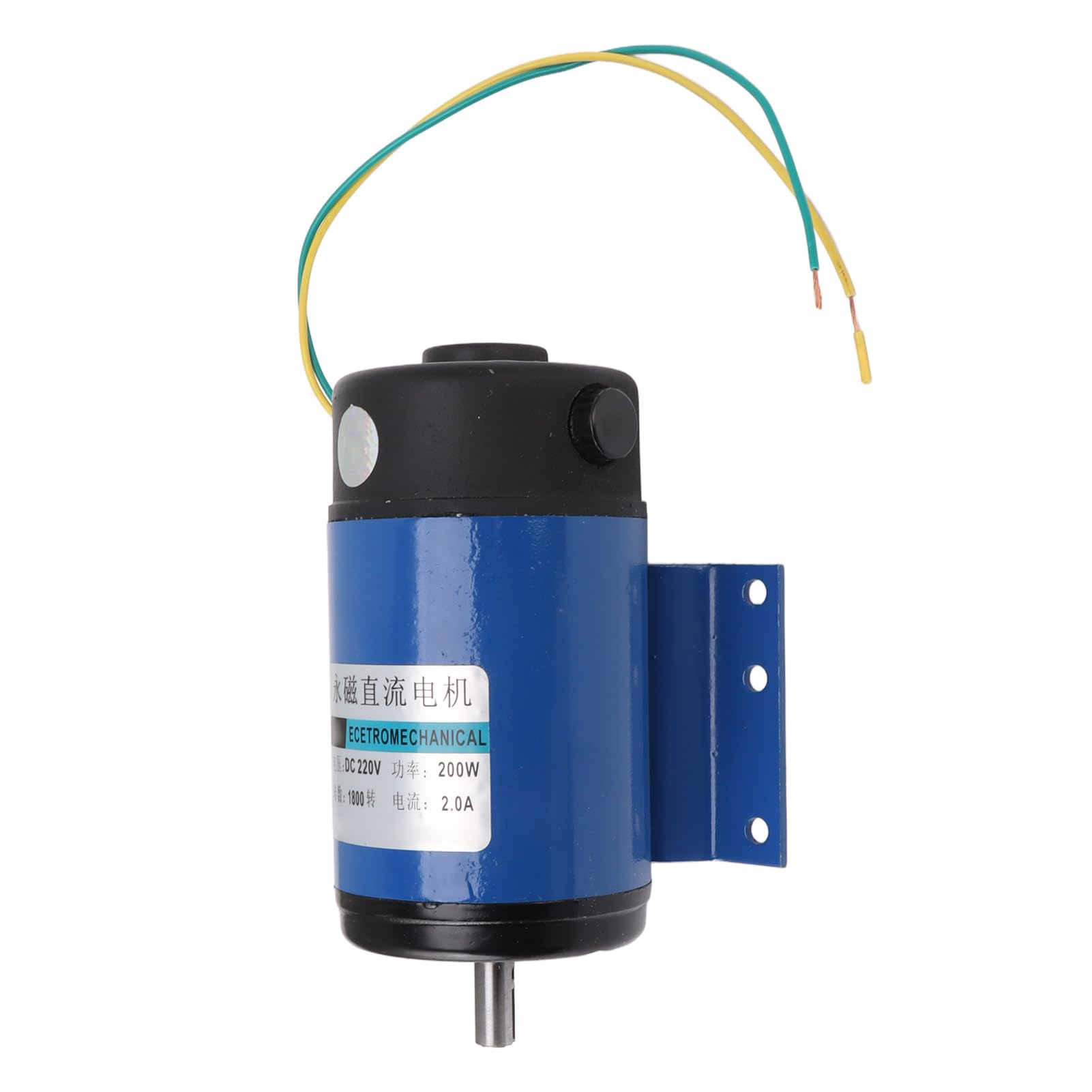 Marhynchus Motor Eléctrico de 220 V CC Motor de CC de Imán Permanente 200 W 1800 RPM Velocidad Ajustable CW CCW Asíncrono Monofásico para Uso en Talleres de Equipos Industriales