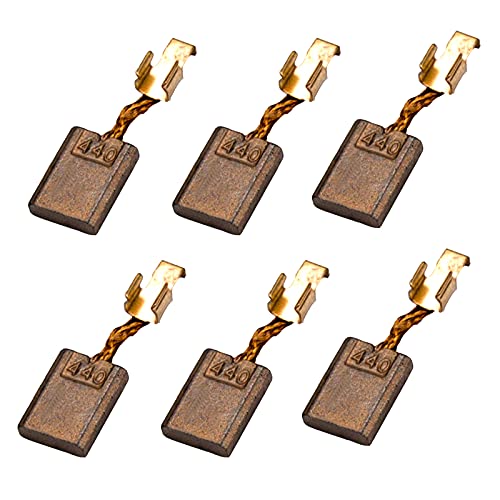 ALFX 6 StüCk 440 Koh lebüRste KohlebüRsten Motorkohlen BüRsten Elektromotor KohlebüRsten KohlebüRsten Kohlen Motorkohlen BüRstenpaar FüR Ersetzt CB-440 Elektrowerkzeug Ersatz,Motorkohlen BüRsten Cover