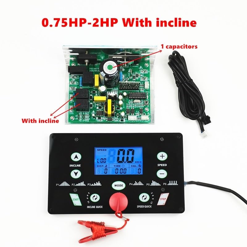 Carte de Circuit imprimé Universelle for Tapis de Course 1HP-4HP, écran de Console for Tapis de Course MC2100ELS-18W(No Incline 0.75-2HP)