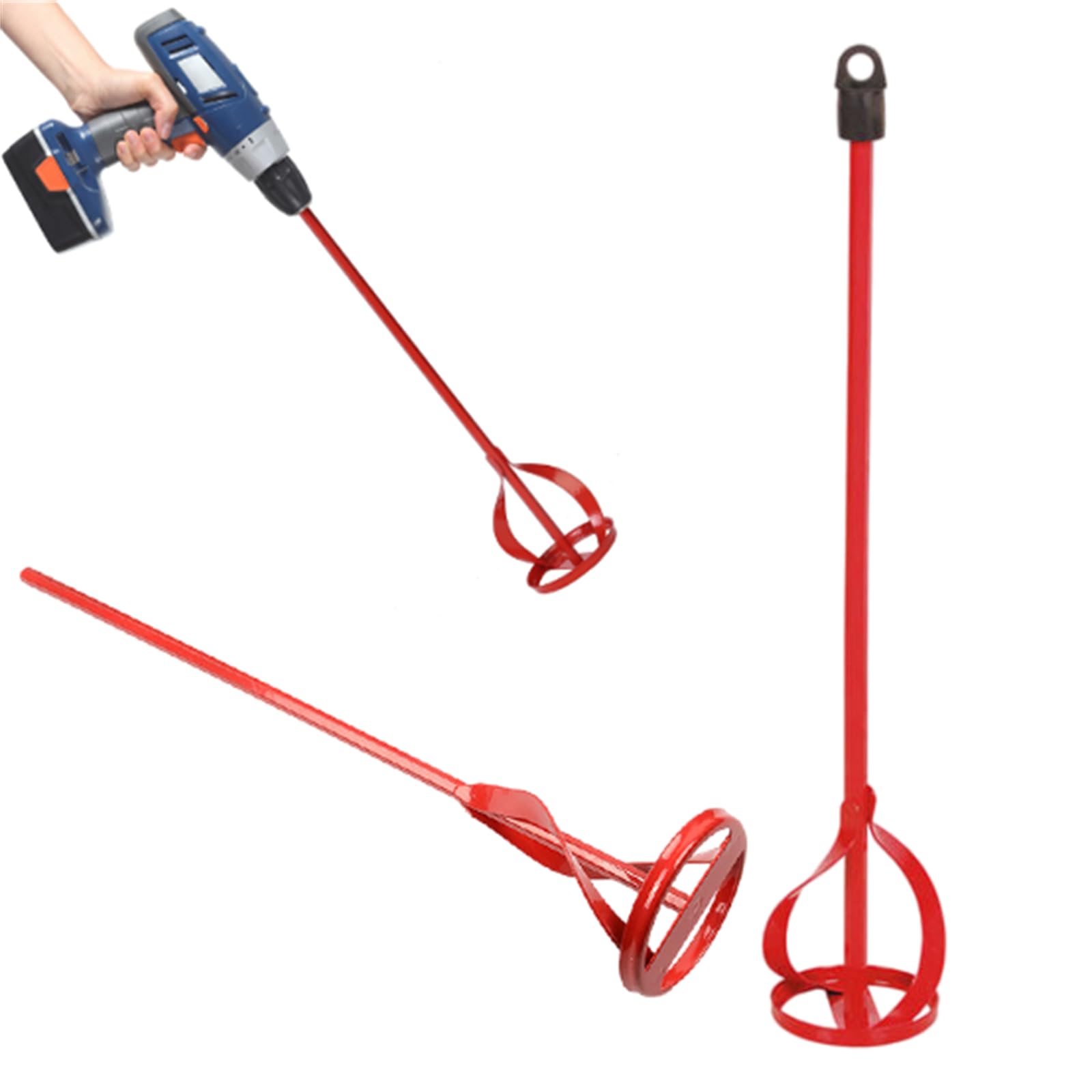 Compost Stirring Tool 2 Pack, Mud Mixer Attachment 15.7in, Compost Mud Turning Bar,Mud Turner and Mixing Tool for Outdoor Compost Bins for Slurry Compost Aerator Tool