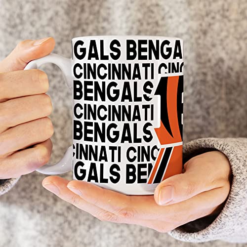 Image of Rico Industries NFL Football 15 oz White Ceramic Mug