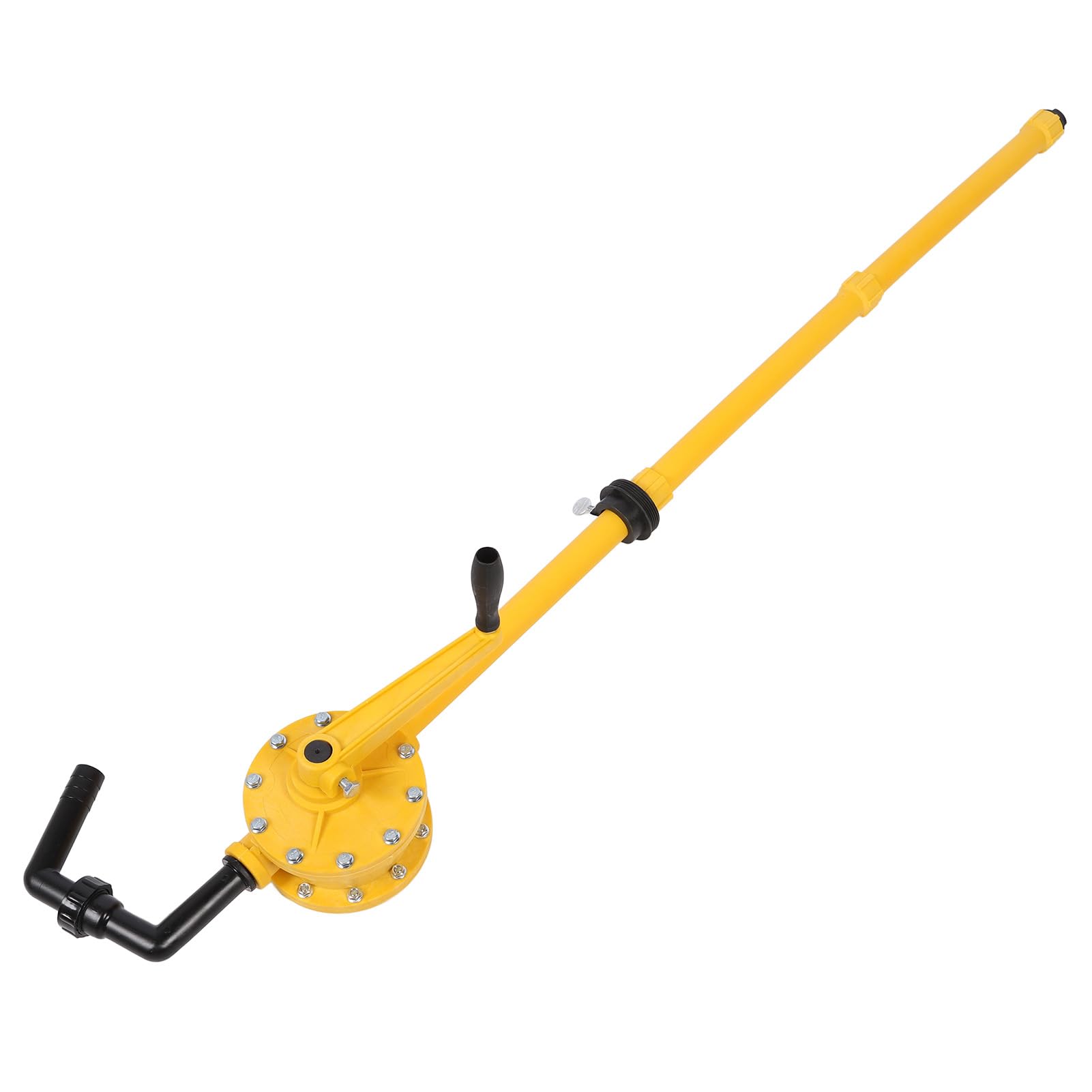 Handpumpe, manuelle Fasspumpe für 5 bis 55 Gallonen Fässer, 35 l/min Hochleistungs-Öltransferpumpe mit 3–5 m Hubhöhe, inklusive Saugrohren und Handkurbel für Schmiermittel-Motoröl