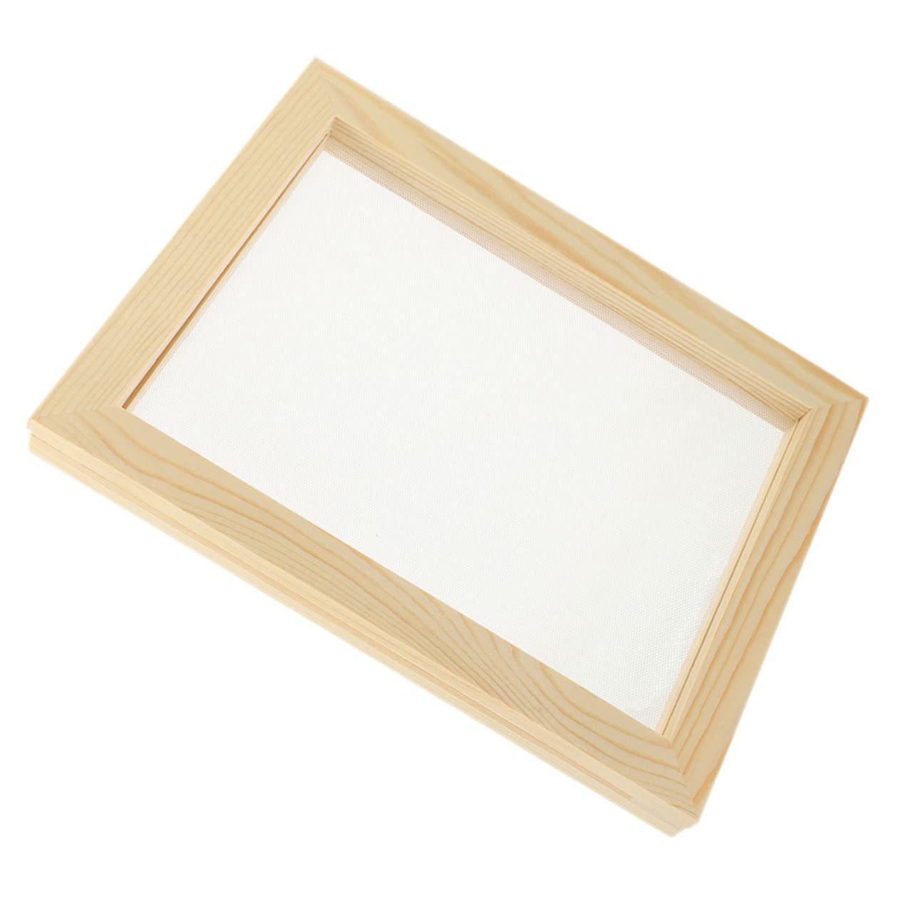 KALLORY Handmade Paper Screen for DIY Papermaking Safe Wood Frame for Boys and Girls Family Activity