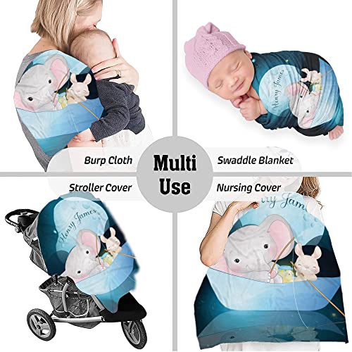 Jump Up Personalized Blanket For Baby,Night Elephant Blanket Kids, Elephant Blanket Baby,Baby Blanket With Elephants,Baby Blanket Custom,Baby Elephant Blanket,Baby Boy Blanket,Baby Blanket For Boys #TOP5