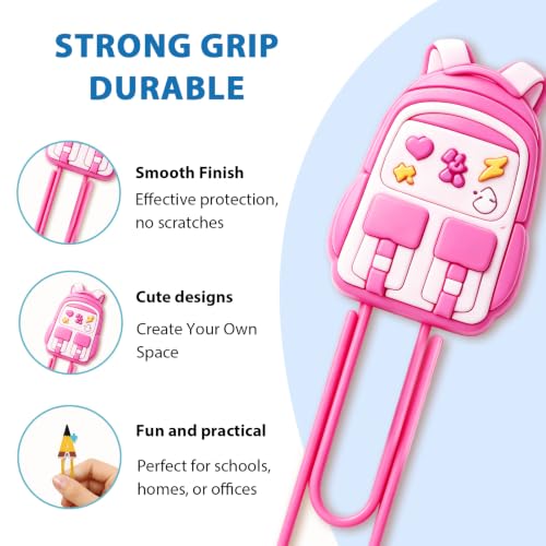 30Pcs Back to School Gifts,Cute Paper Clips Bookmarks Gifts for Students Classroom Rewards Teacher Appreciation Gifts Party End of Year Student Gift Office School Exchange Gifts - Image 6