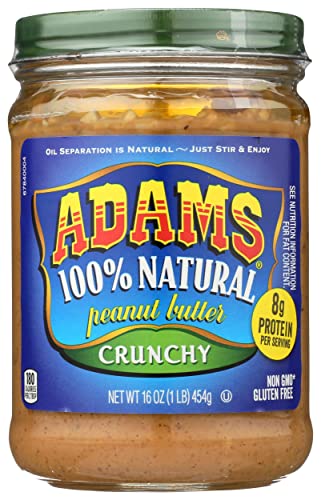 Adams Food, Peanut Butter Crunchy Salt Organic, 16 Ounce #TOP1