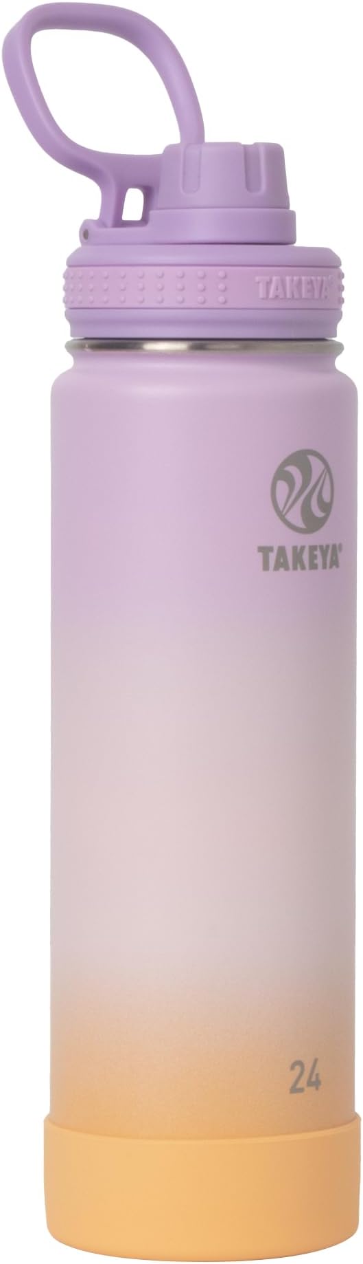 Actives Stainless Steel Water Bottle, Insulated Spout Lid, Keeps Drinks Cold 24 Hrs, Leakproof, Durable, Dishwasher Safe, Ideal for Gym, Travel, Fits Most Cup Holders, 18 oz/Bluestone