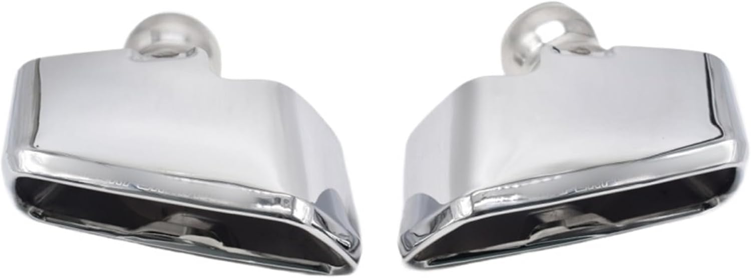 Compatible with BMW 5 Series G30G31G38 520d525i530i540i Exhaust Pipe Modification MP Square Tailpipe Exhaust Head 2017-2023(A Style)