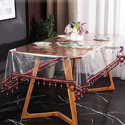 Nappe de lin et protège-table transparent en TPU étanche - 8