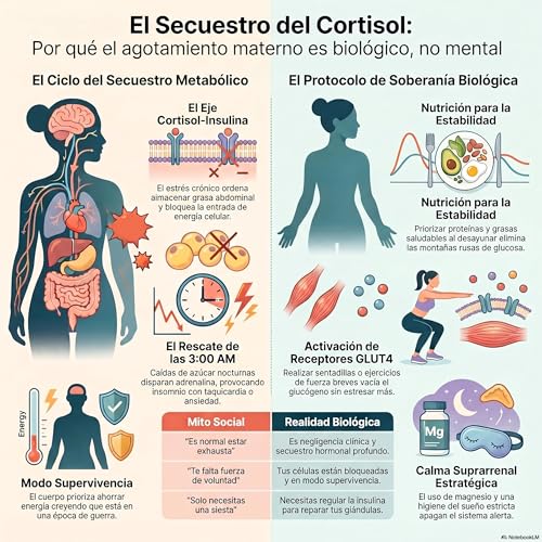 Agotamiento Materno: Por qu&eacute; tu cansancio y peso NO son tu culpa (El Secuestro del Cortisol). Episodio 30.