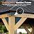 Aoodor 10 x 10 ft Wooden Frame Gazebo with Single Galvanized Metal Hardtop Roof, Outdoor Patio Gazebo with Charging Socket for Patio, Backyard, Deck, and Lawn