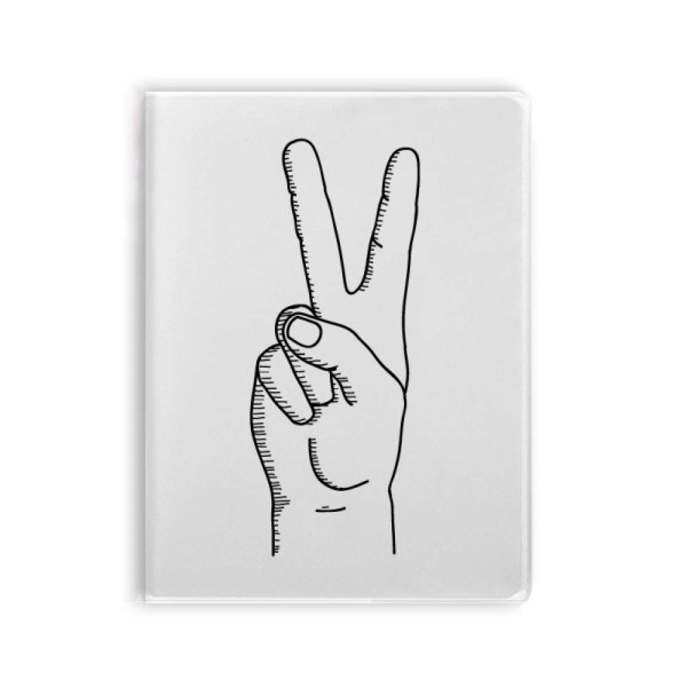 Carnet de notes Victory Gesture Line couverture souple pour l'écriture quotidienne - 4