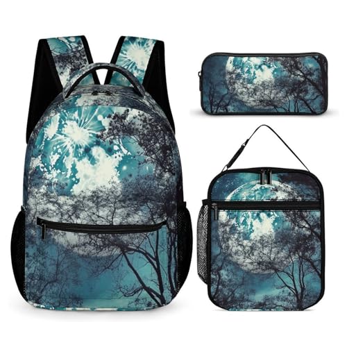 Ensemble sac à dos 3 pièces portable pour les trajets quotidiens des hommes et femmes