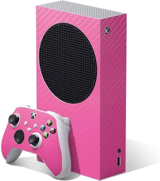 Skinit Decal Gaming Skin Compatible with Xbox Series S Bundle - Silver Carbon Fiber Specialty Texture Material Design