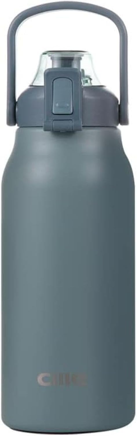 水筒 ワンタッチ 1.3L/1.7L 魔法瓶 水筒 ストロー 真空断熱 マグボトル 保温 保冷 洗いやすい 広口 子供 水筒 スポー