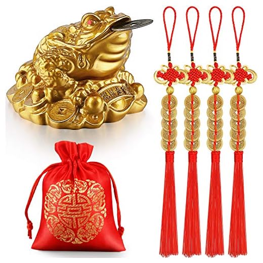 Chuangdi Feng Shui Money Frog Set