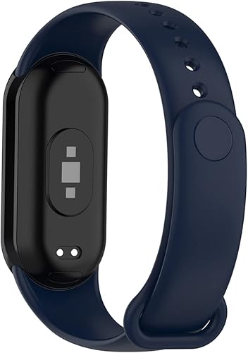 Miniatura 3 de KOMI Correa de reloj compatible con Xiaomi Mi Band 8, correa de repuesto de silicona suave deportiva ajustable para mujeres y hombres