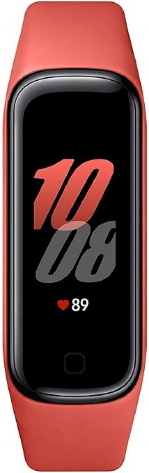 Samsung Galaxy Fit2 Rosso con Accelerometro, Giroscopio, Monitoraggio  Frequenza cardiaca, Tracker allenamento, Display 1.1\