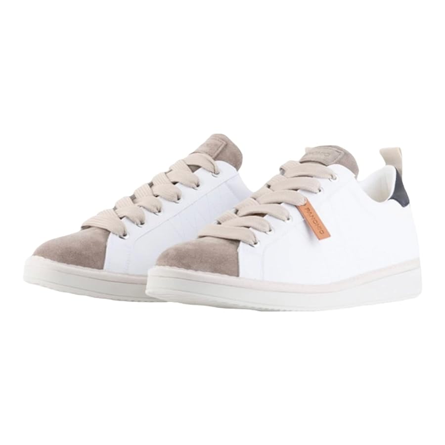 Amazon.com | PANCHIC Men's P01 Leather Fashion Sneakers - Low Top Walking  Casual Sustainable Italian Shoes 11 M (US), White/Taupe/Suede Toe | Shoes