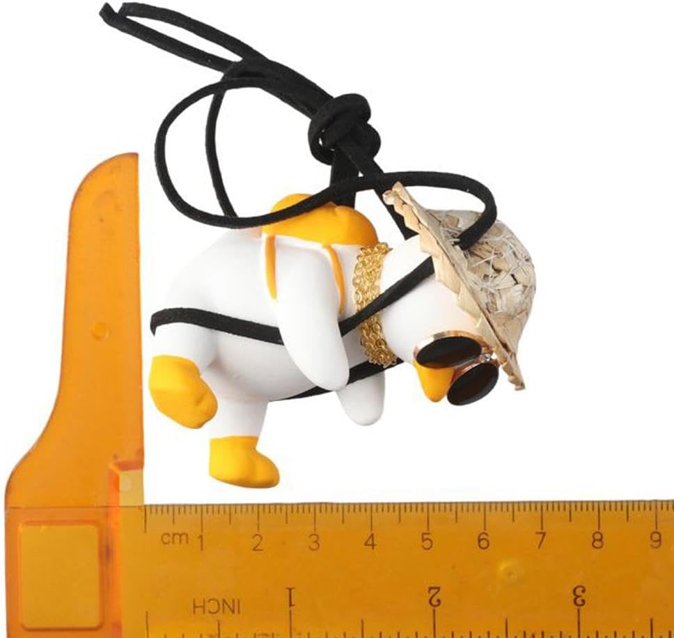 BYOBYO かわいい揺れるアヒルの車のオーナメント、自動車トラックバックアクセサリー、スイングアヒルの車の装飾 車 メンズ レディ