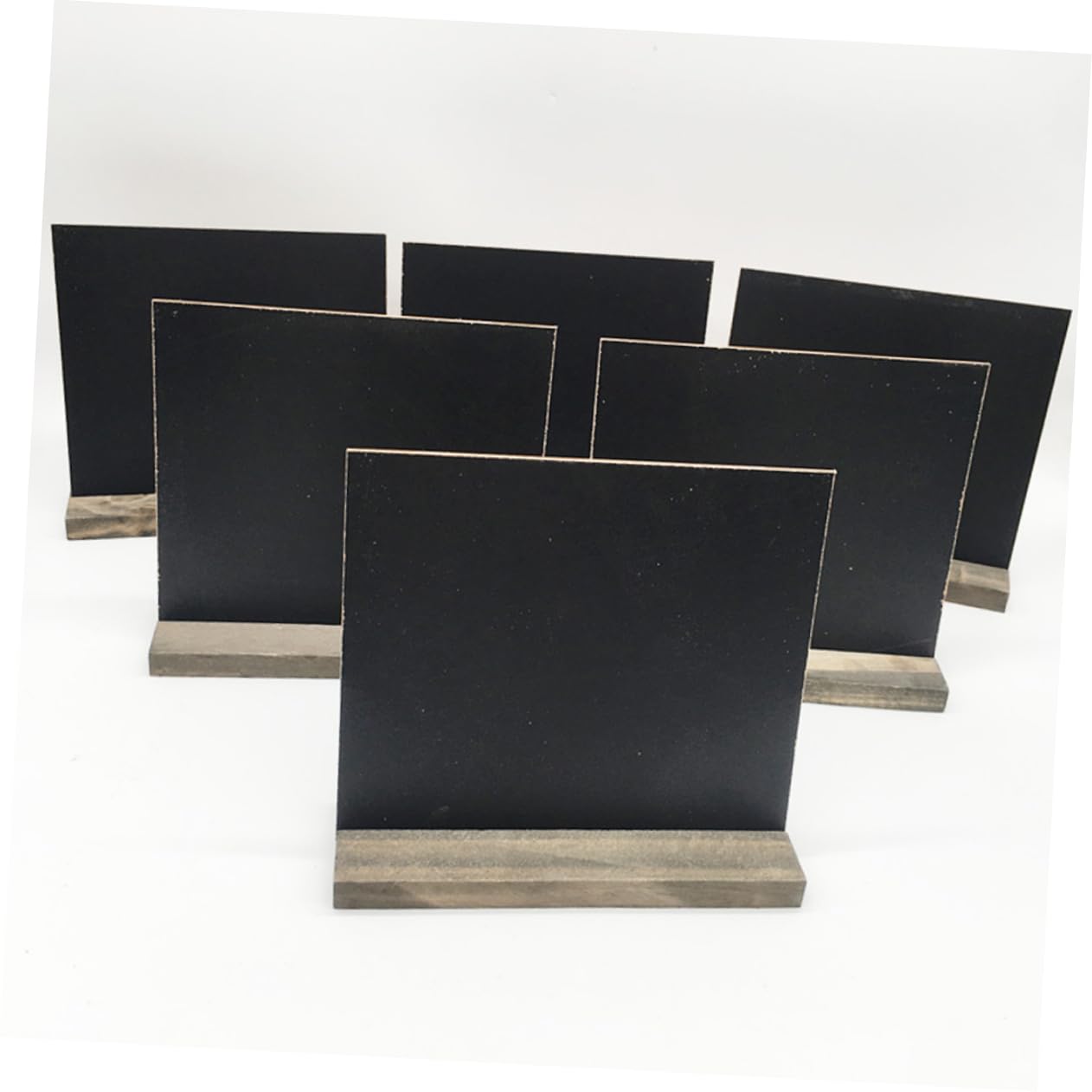 Mini Lavagne da Tavolo 10 Pezzi in Pannello di Densità Nero