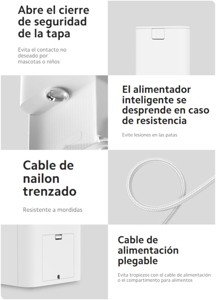 Característiques de seguretat del menjador intel·ligent per a mascotes Xiaomi