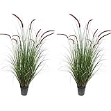 AfanD Artificial Plant 47in(2pack) Tall Artificial Grass Plant,Faux Plants Indoor Home Decorative Ar