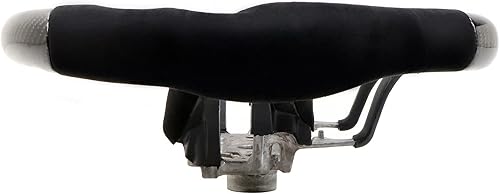 Miniatura 5 de IKON MOTORSPORTS, Volante compatible con Honda Civic Gen 10th 2016-2021, volante Alcantara de fibra de carbono con costuras rojas e indicador rojo,