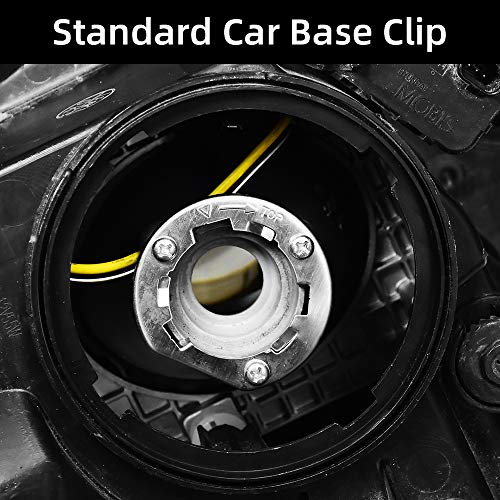 Huiqiaods H7 Led Headlight Car Bulb Adapter Holder Socket For Kia K3 K4 K5 Sorento Sportager Coupe Grand Santa Fe Hyundai Sonata9 Coupe Veloster 2Pcs #TOP4