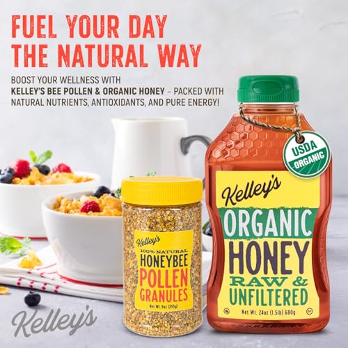 Polen de abeja y miel orgánica Kelley's, pack valor 2 unidades miniatura 2