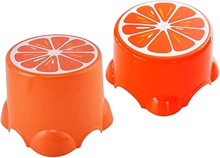SEWOART 2 Pçs Cadeira Laranja Banquinho Portátil Cadeira Portátil Banquinho De Acampamento Banquinho Infantil Banquinho Desenhos Animados Banquinho Resistente Para Crianças Brincando