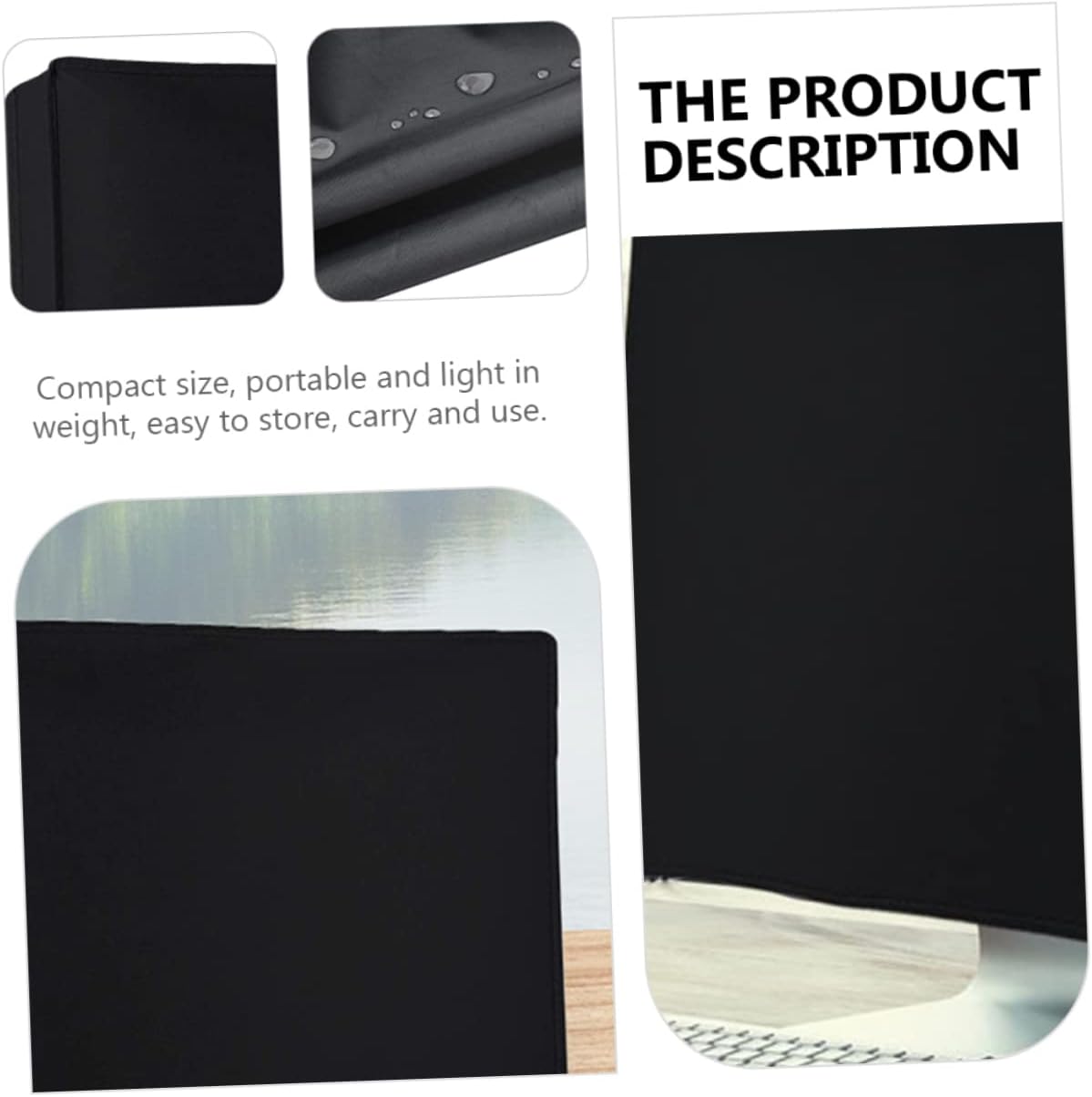 Hemoton Monitor Cover Protective Sleeve for Desktops Gaming Laptop Tv Oxford Cloth Dust Cover for Flat Curved Screens Protection Washable Durable