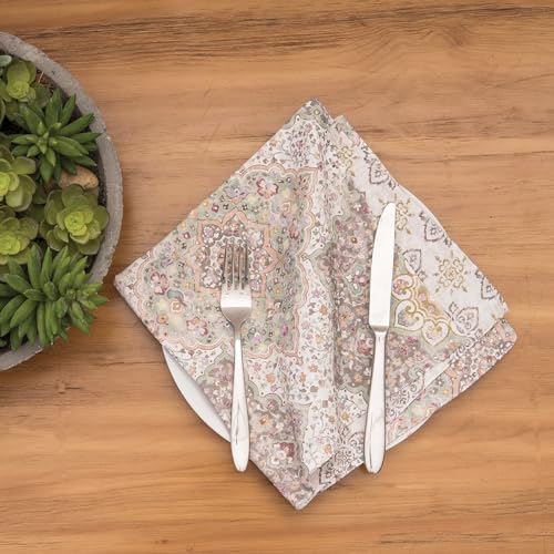 Set de 4 servilletas de tela Cuadradas miniatura 2