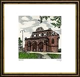 Rahmung im Rahmen Braun-Gold der Rahmengröße ca. 9,0 x 9,0 cm