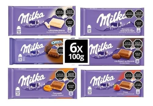 Pack de 6 Tabletas Milka de 100 Gr Surtido Sorpresa