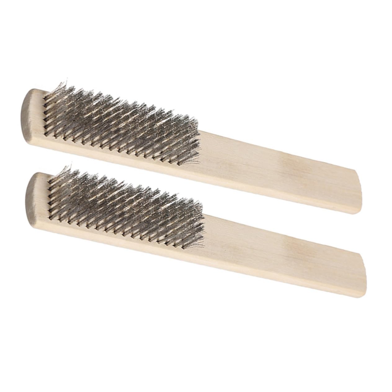 KOMBIUDA Long Lasting Endurance Steel Wire Brush 2 Pack Deep Cleaning Steel Brush for Hard to Reach Areas