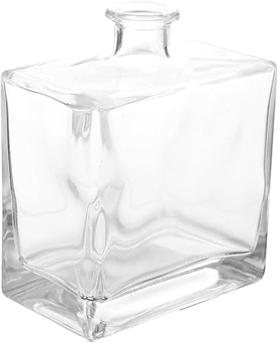 IMIKEYA Jarrón plano de estilo japonés, decoración japonesa, difusor de cañas, decoraciones de plantas, florero cuadrado, botella difusora de