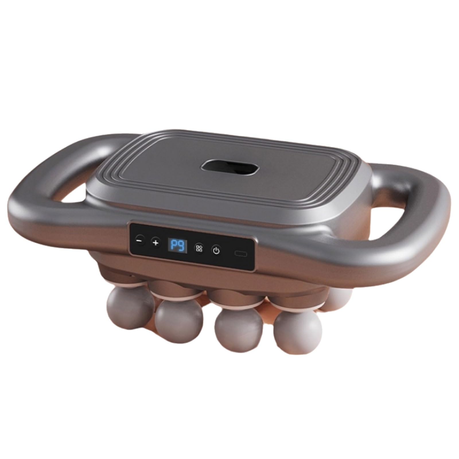 Portátil Pistola de masaje de plástico con 9 velocidades, recargable, de mano, masajeador muscular eléctrico de percusión portátil. poderoso