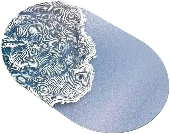 Alfombra ovalada moderna para transformar el suelo del dormitorio con estilo abstracto 2