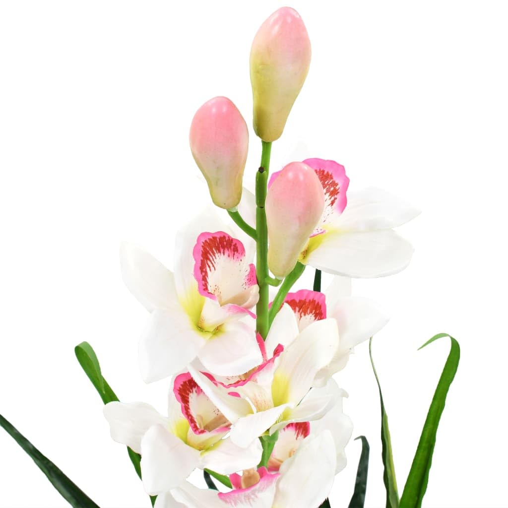 Générique Plante Artificielle Orchidée Cymbidium avec Pot 100 cm Vert,Maison & Jardin, Décorations, Fleurs & Plantes artificielles, Vert (Poids 3.65KG)