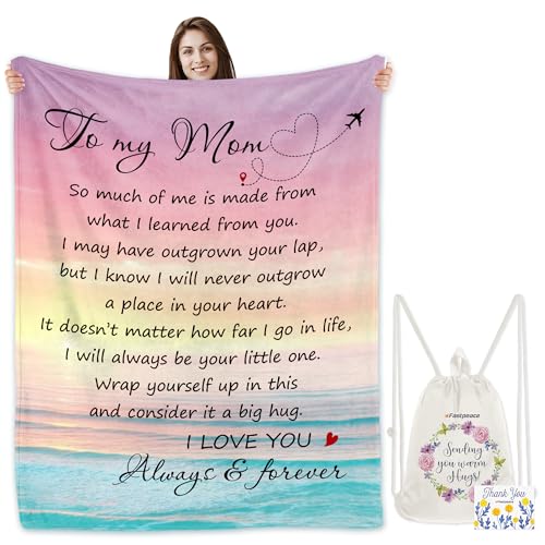 Giftsformomfromdaughterorsontomymomblanketthoughtfulmothersdayorbirthdaygiftcozypresentformothermamaormommywarmandsoftblanket50x60inches Urban Country Home Decor Gifts for mom from daughter or sonto my mom blanket thoughtful mothers day or birthday gift cozy present for mother mama or mommy warm and soft blanket 50×60 inches urban country home decor