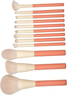 12pcs Wooden Handle Makeup Brush Set Powder B...