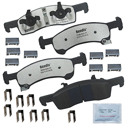 Image of Bendix Fleet Metlok MKD934FM Semi-Metallic Front Brake Pads for Ford Expedition 2006-2003, Lincoln Navigator 2006-2003