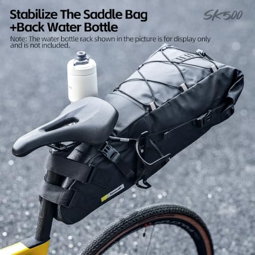Image of Rhinowalk Bike Seat Bag Stabilizer, Anti-Shake Design with Dual Water Bottle Cage Mounts, Fits Most Road & Mountain Bikes
