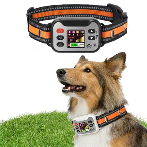 GLYYR Collier Anti Fugue sans Fil GPS Chien pour Extérieur, Amélioré Précise 3 Modes Clôture Anti-Fugue, IPX7 Étanche Précise Chien Électrique Système...