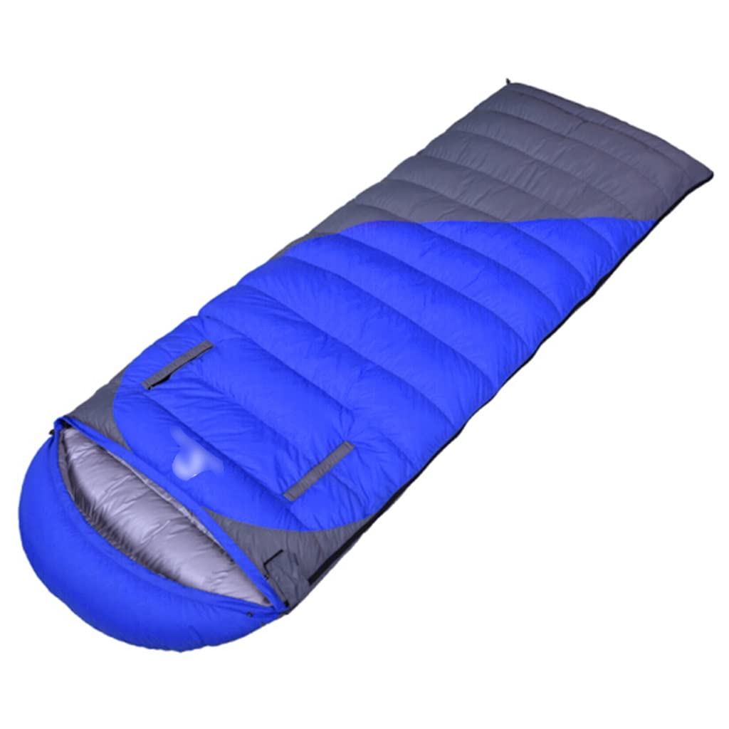 schlafsäcke bis minus 10 grad Schlafsack Outdoor Camping Winter Dick Tragbar 10-20- 30 Outdoor Camping für Erwachsene (Farbe: Blau, Größe: 1500 g) (Blau 1500 g) : Nordsik Kinder Fahrradhelm, Multisport Helm, Color:Fire Red Deep Blue