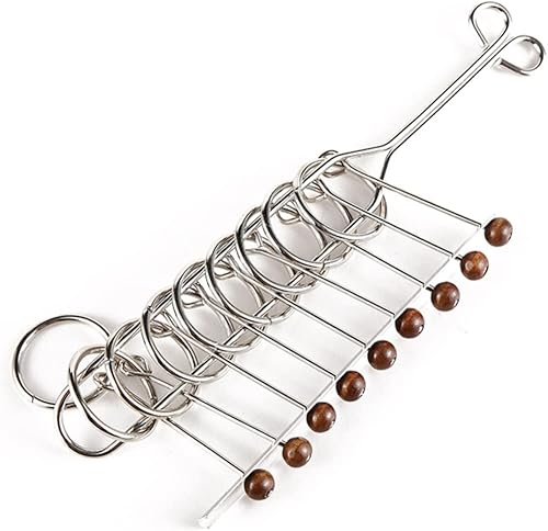 Miniatura 9 de Rompecabezas chino de 25 piezas de anillo chino desbloquear anillo de alambre rompecabezas rompecabezas rompecabezas de alambre chino rompecabezas